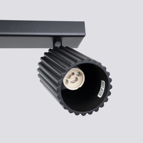 Lámpara de techo KARBON 4L negra