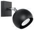 Aplique OCULARE 1 negro + 1x bombilla LED GU-10 4000K Fría 7W 630lm