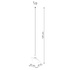 Lámpara colgante HYPERION 1 blanco + 1x bombilla LED G9 4000K Frío 4,5W 460lm
