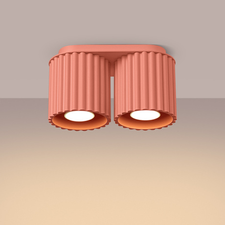 Lámpara de techo AURA 2 melocotón GU10