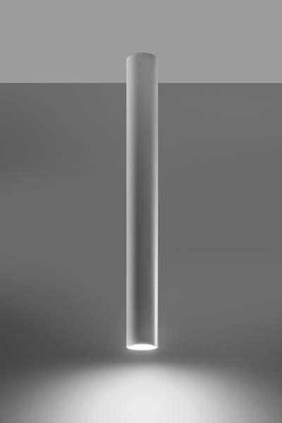 Plafond LAGOS 60 blanco + 1x bombilla LED GU-10 3000K Cálida 7W 620lm