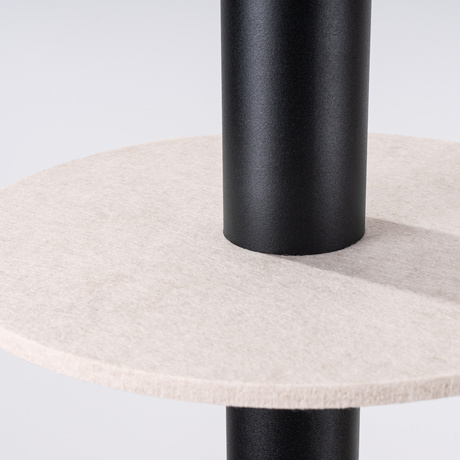 Lámpara colgante PELTA 1 negro/beige