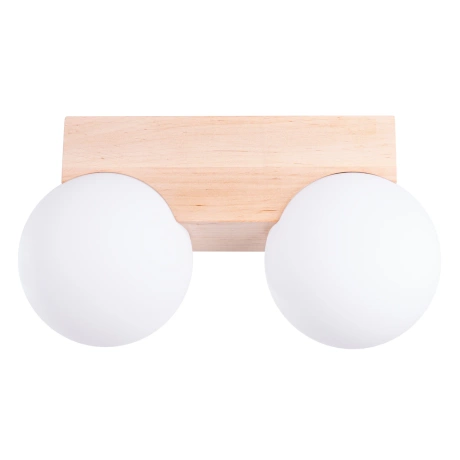 Lámpara de techo BULBO 2 madera natural