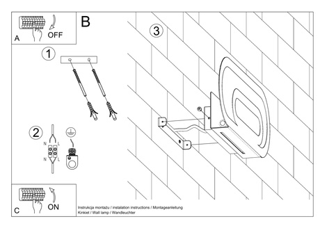 Aplique SACCON blanco + 2x bombilla LED G9 4000K Fría 4,5W 530lm