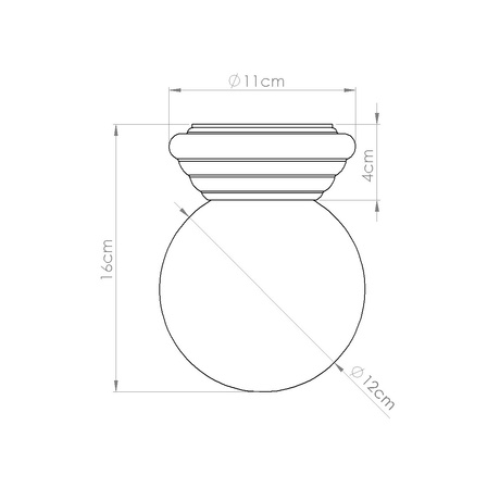 Lámpara de techo ZORI verde IP44