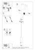 LOOPEZ 1 lámpara colgante negro/cromo + 1x bombilla LED GU-10 4000K fría 7W 630lm