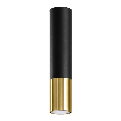 Lámpara de techo LOOPEZ negro/dorado