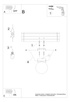 Plafond YOLI 1 blanco + 1x bombilla LED G9 4000K Fría 4,5W 460lm