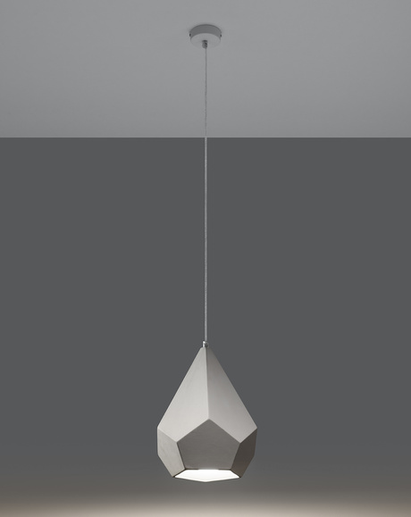 PAVLUS lámpara colgante de cerámica blanca + 1x bombilla LED E27 4000K Fría 7,5W 650lm