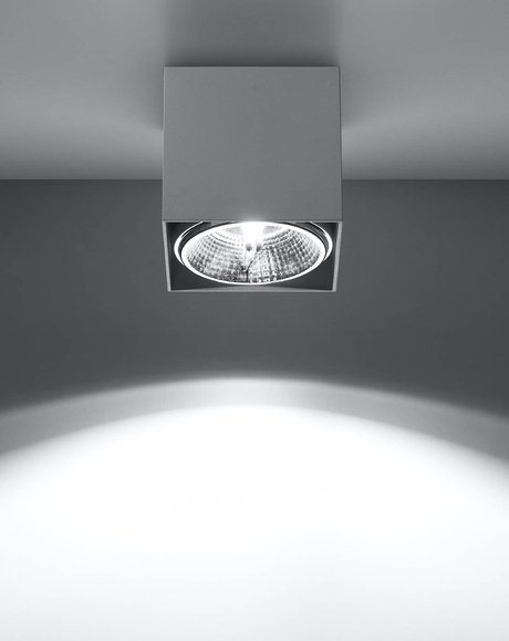Plafond BLAKE Blanco + 1x Bombilla LED GU10 AR111 4000K FRÍO 10W 850lm