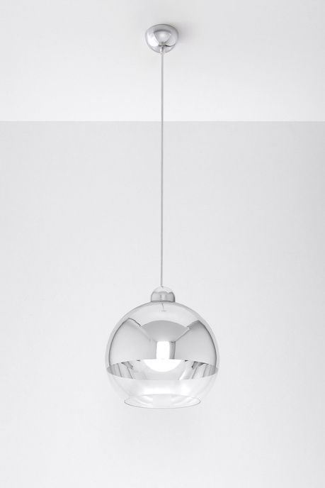 COSMO 25 lámpara colgante cromo + 1x bombilla LED E27 4000K Fría 7,5W 650lm