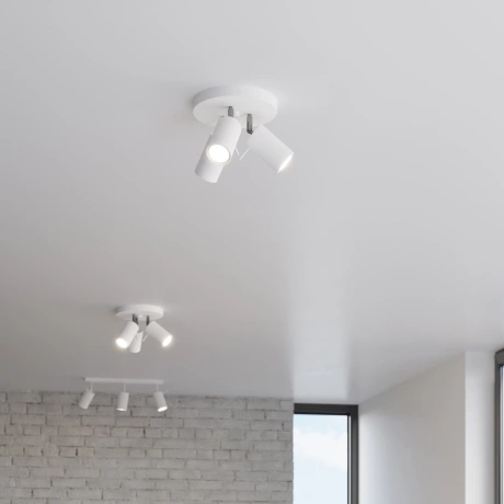 Plafón RING 3P blanco
