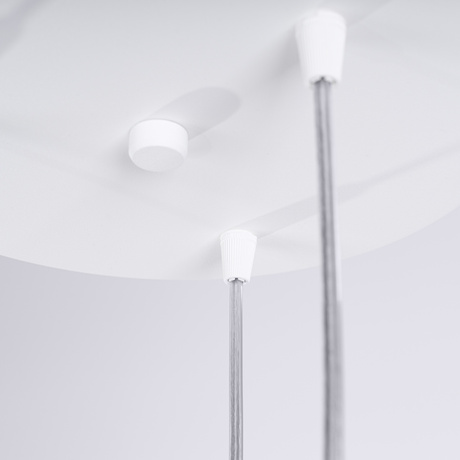 Lámpara colgante LIRO 3P blanca