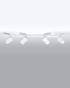 Plafond RING 4L blanco + 4x Bombilla LED GU-10 4000K Fría 7W 630lm