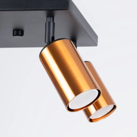 Lámpara de techo WINX 4 negro/cobre