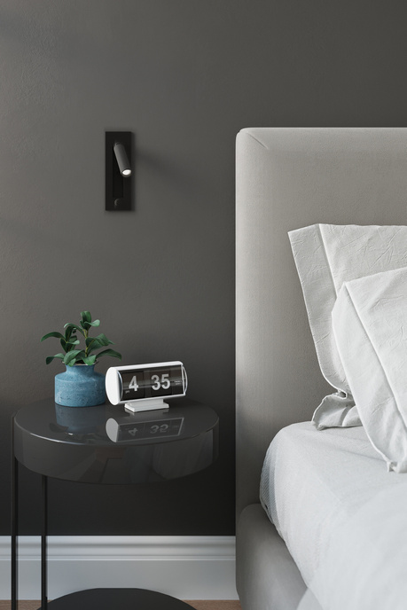 Aplique ENIF negro + 1x bombilla LED G9 3000K Warm 4.5W 510lm