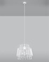 GATE lámpara colgante blanco + 1x bombilla LED E27 4000K Fría 7,5W 650lm