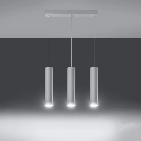 Lámpara colgante LAGOS 3L blanca