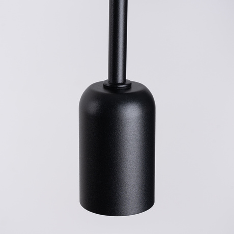 Aplique SUPEŁ negro + 1X bombilla LED E27 3000K 7W 760lm