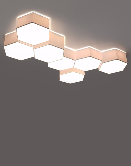 Plafond SUNDE 11 blanco + 2x bombilla LED E27 4000K Fría 7,5W 650lm