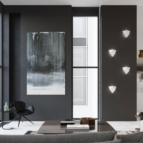 Aplique SOLIDO blanco + 1x bombilla LED G9 4000K Fría 4,5W 530lm