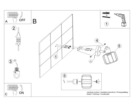 Aplique BELUCI 1 blanco + 1x bombilla LED E14 3000K Cálido 7,5W 620lm
