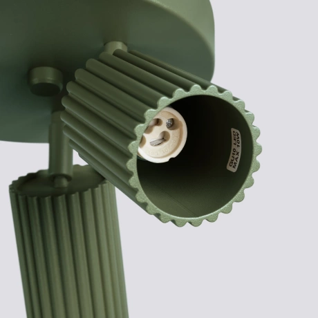 Lámpara de techo KARBON 3P verde oliva