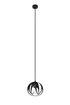 TULOS 1 lámpara colgante negra + 1x bombilla LED E27 4000K Fría 7,5W 650lm