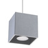Lámpara colgante QUAD 1 gris + 1x bombilla LED GU-10 4000K Fría 7W 630lm