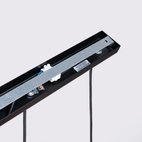 Lámpara colgante KARBON 3L negra