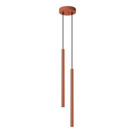 Lámpara colgante PASTELO 2 rojo ocre