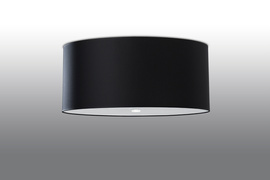 Plafond OTTO 60 negro + 5x bombilla LED E27 4000K Fría 7,5W 650lm