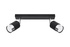Plafond NERO 2 negro/cromo + 2x bombilla LED GU-10 4000K Fría 7W 630lm