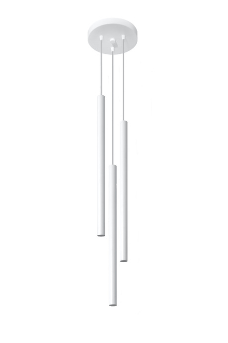 PASTELO 3P lámpara colgante blanco + 3x bombilla LED G9 4000K Fría 4,5W 530lm