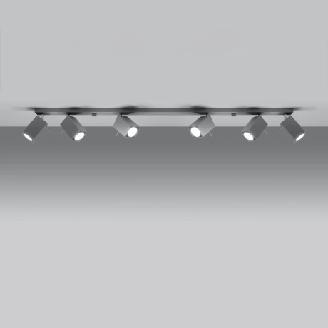 Lámpara de techo MERIDA 6L gris