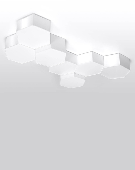 Plafond SUNDE 11 blanco + 2x bombilla LED E27 3000K Cálida 7,5W 620lm