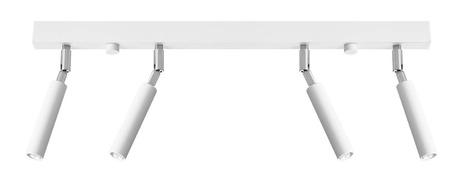 Plafond EYETECH 4 blanco + 4x bombilla LED G9 4000K Fría 4,5W 530lm