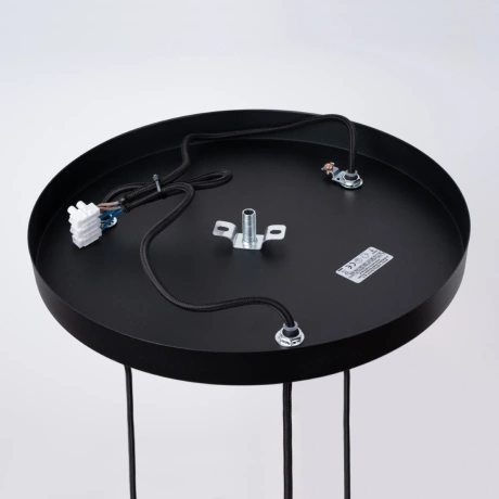 Lámpara colgante BRINA 3P negra