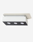 Plafond MONO 3 blanco + 3x Bombilla LED GU-10 4000K Fría 7W 630lm
