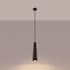 ELECTRA Lámpara colgante hormigón negro + 1x bombilla LED GU-10 4000K Frío 7W 530lm