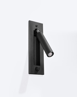 Aplique ENIF negro + 1x bombilla LED G9 3000K Warm 4.5W 510lm