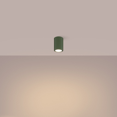 Lámpara de techo KARBON 10 verde oliva