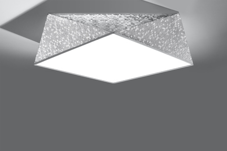 Plafond HEXA 45 CEKIN + 3x Bombilla LED E27 4000K Fría 7,5W 650lm