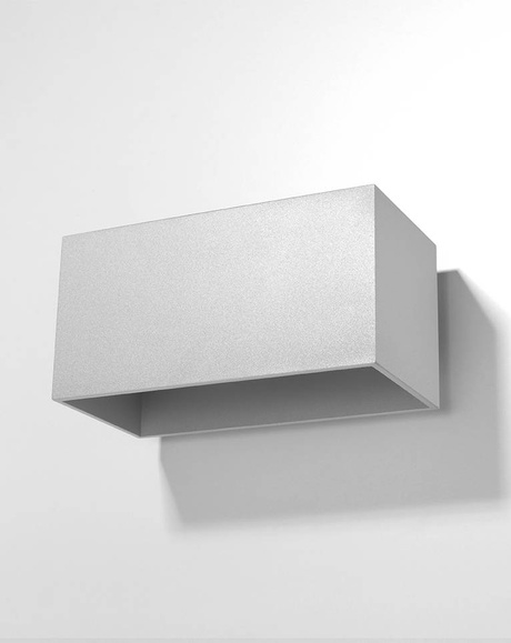 Lámpara de pared QUAD MAXI gris + 2x bombilla LED G9 3000K Cálida 4.5W 510lm