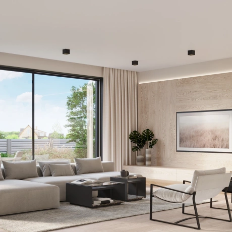 Lámpara de techo OZZY negro LED