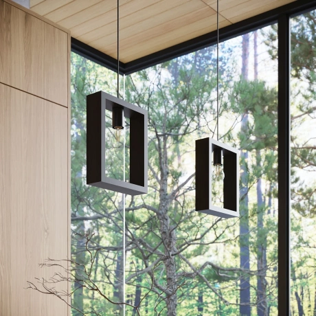 Lámpara colgante ARIES wengé