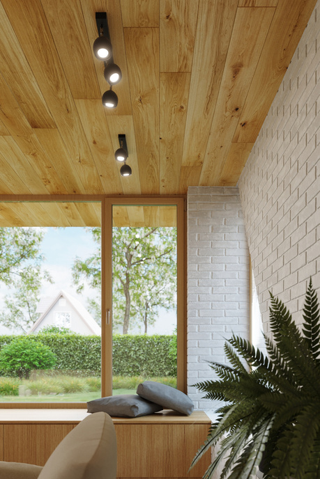 Plafond OCULARE 2 negro + 2x bombilla LED GU-10 4000K Fría 7W 630lm