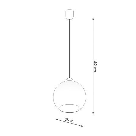 COSMO 25 lámpara colgante cromo + 1x bombilla LED E27 3000K Cálida 7,5W 620lm