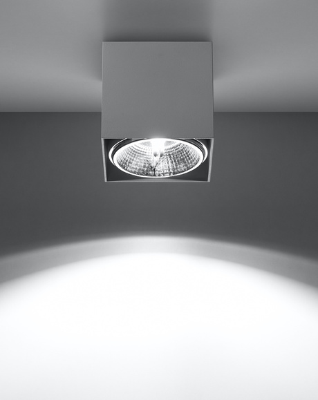 Plafond BLAKE Blanco + 1x Bombilla LED GU10 AR111 3000K Cálida 12W 800lm