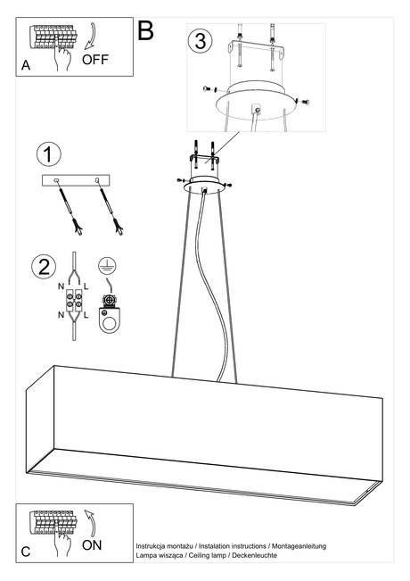 Araña SANTA 120 blanca + 5x bombilla LED E27 4000K Fría 7,5W 650lm